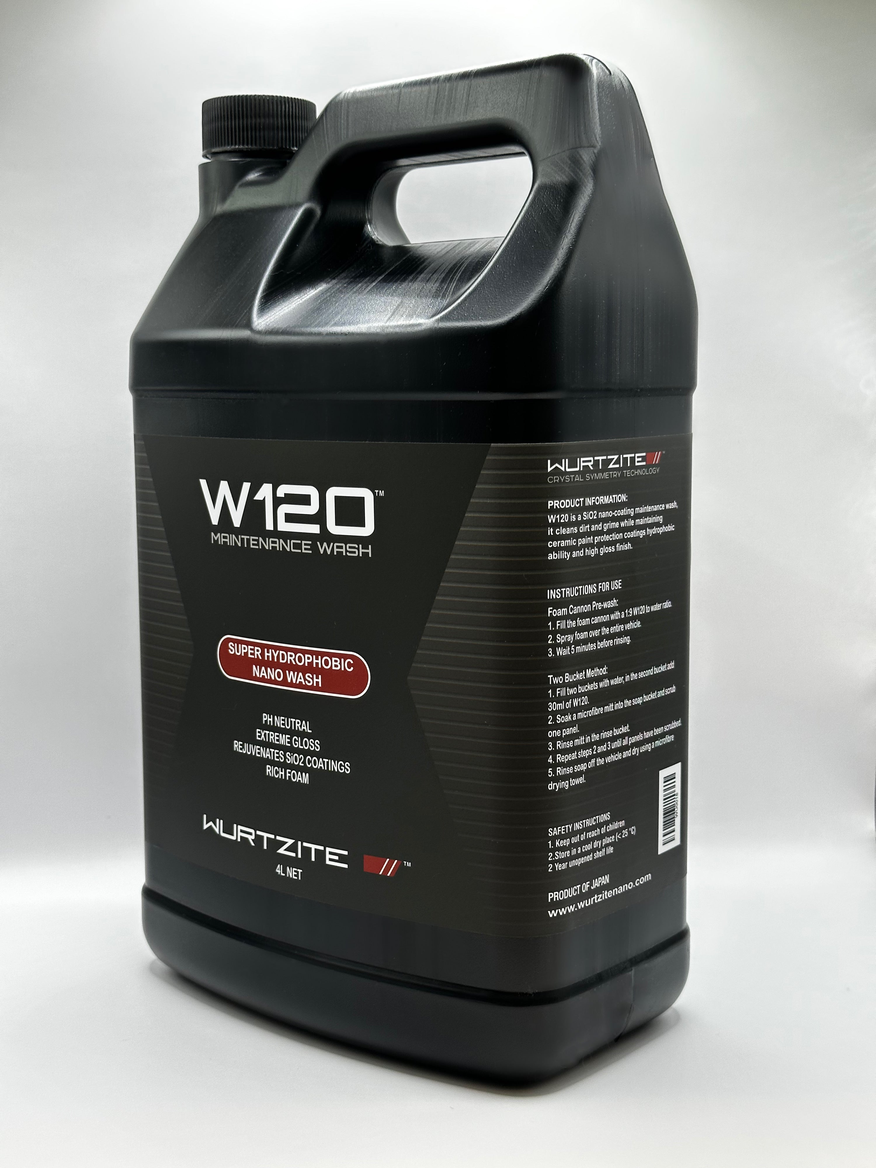 新品未開封/NANOWHITESERUM Wurtzite W120 Super Hydrophobic Nano Wash